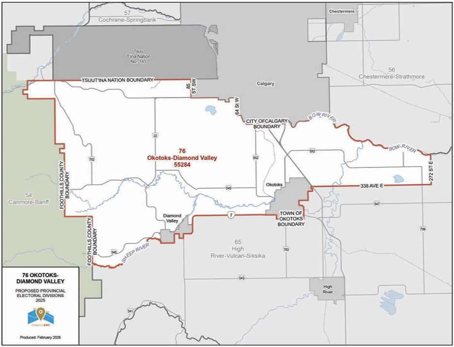 Okotoks-Diamond Valley ED Map